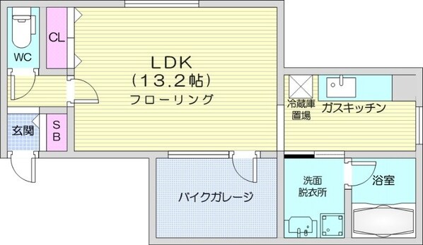 発寒南駅 徒歩8分 2階の物件間取画像